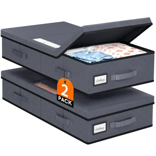 StoreHappily Under Bed Storage Containers with Lids