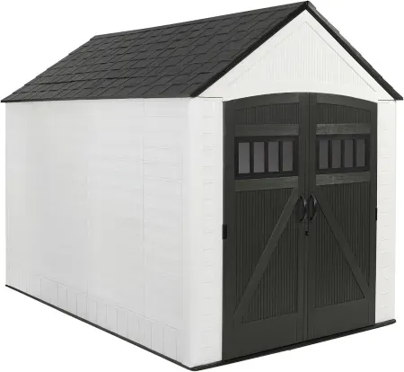 Rubbermaid 7' x 10.5' Resin Outdoor Storage Shed With Floor