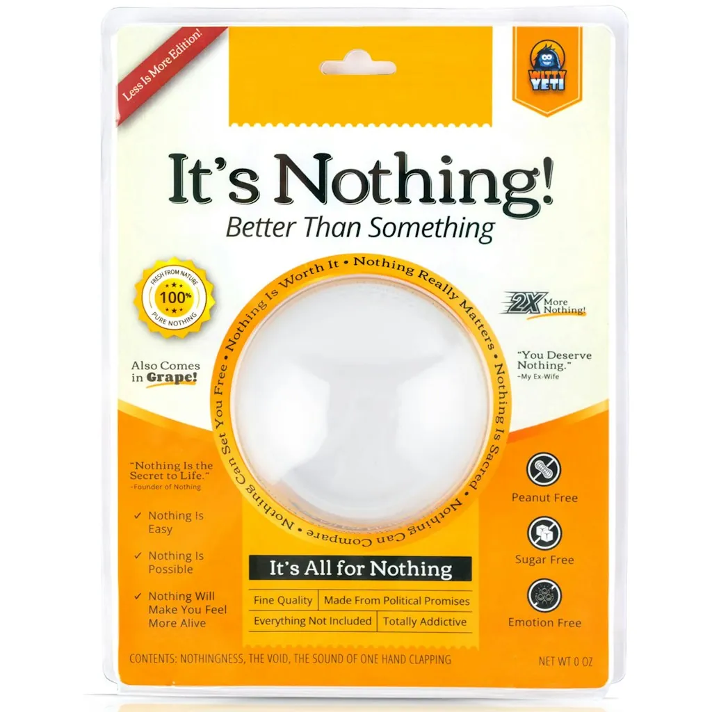 Witty Yeti Gift of Nothing Gag Gift