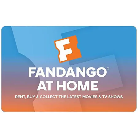 $25 Fandango at Home eGift Card (Email Delivery)