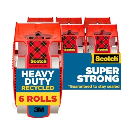 6-Pack Scotch Heavy Duty Recycled 1.88" x 800" Packaging Tape w/ Dispensers