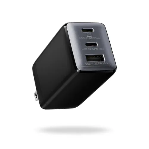 wedgear 67W 3-Port USB-C GaN Fast Charger