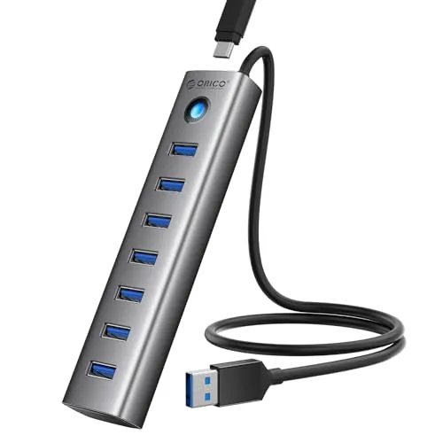 ORICO 7-Port USB 3.0 5Gbps Extender Splitter Hub