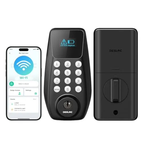 DESLOC C100 Plus WiFi Smart Door Lock with Keypad and Visual Display