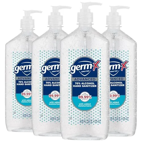 Germ-X Advanced Hand Sanitizer 1 Liter 4-Pack