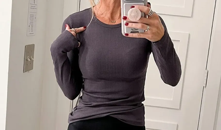 ANRABESS Women’s Long Sleeve Fitted Shirt