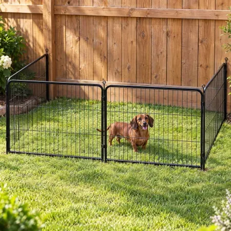 DUMOS 4-Panel 24" Metal Dog Playpen