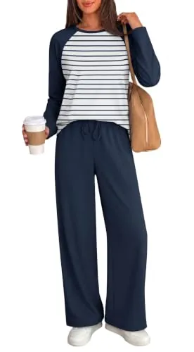 WIHOLL Women's 2 Piece Matching Lounge Set