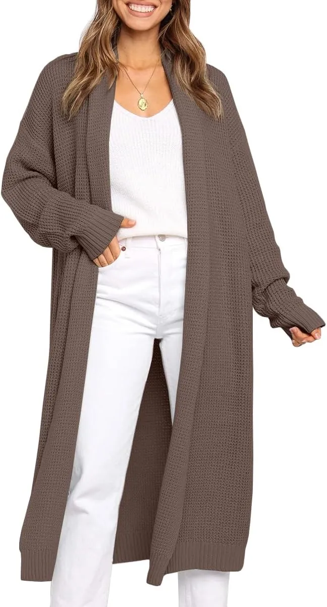 Lillusory Women’s Long Chunky Cardigan Sweater