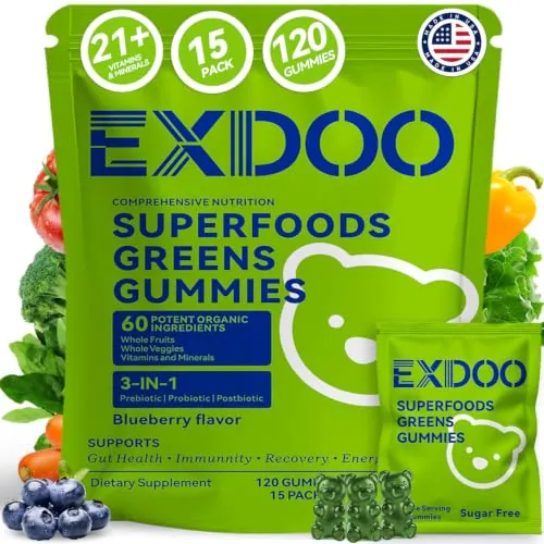 Exdoo Multivitamin Superfood Postbiotic Supplement