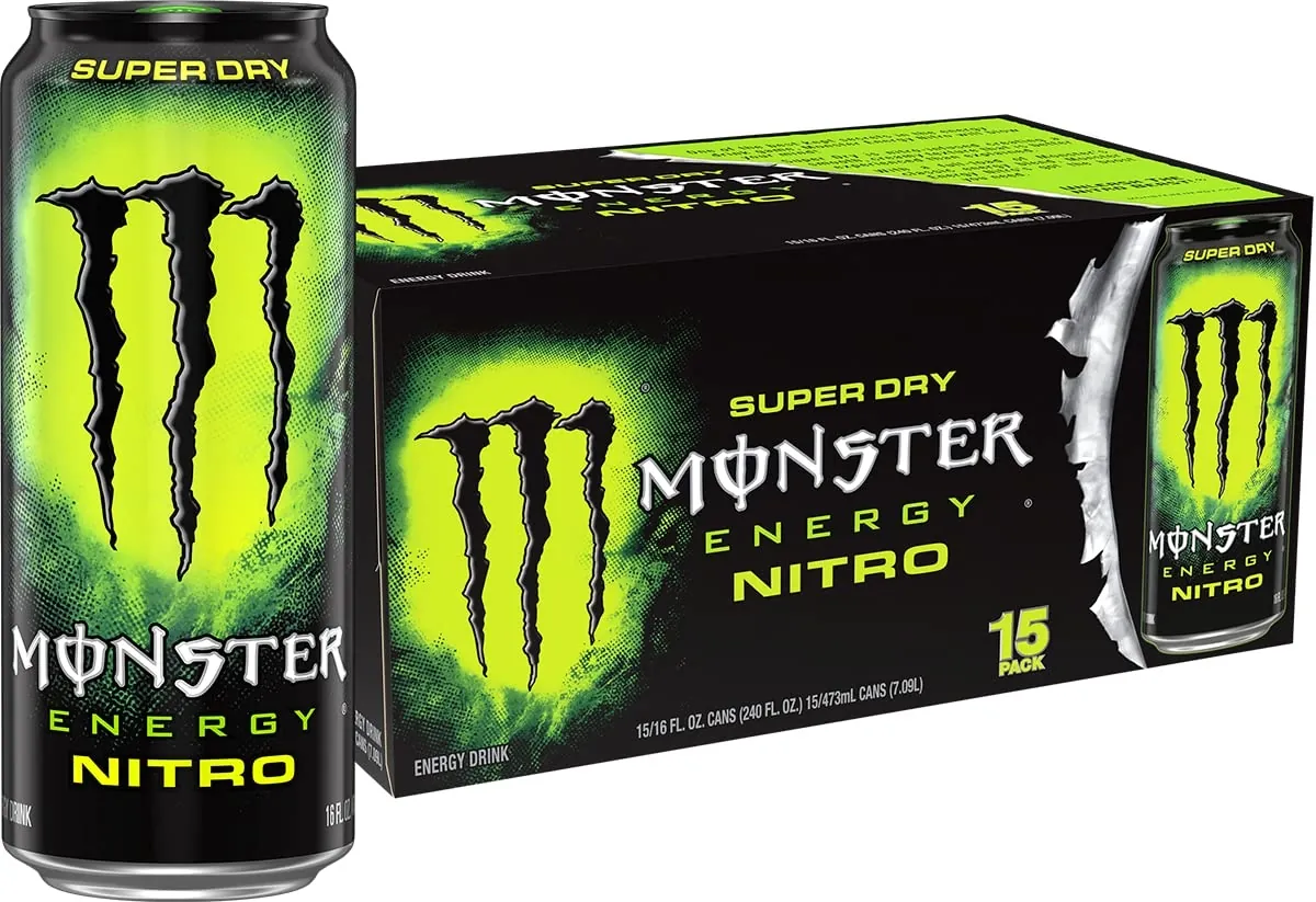 Monster Energy Nitro Super Dry Energy Drink 15 Pack