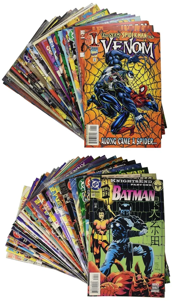 Comic Book Lot of 50 (Near Mint) Paperback Comics w/ Bonus Gift