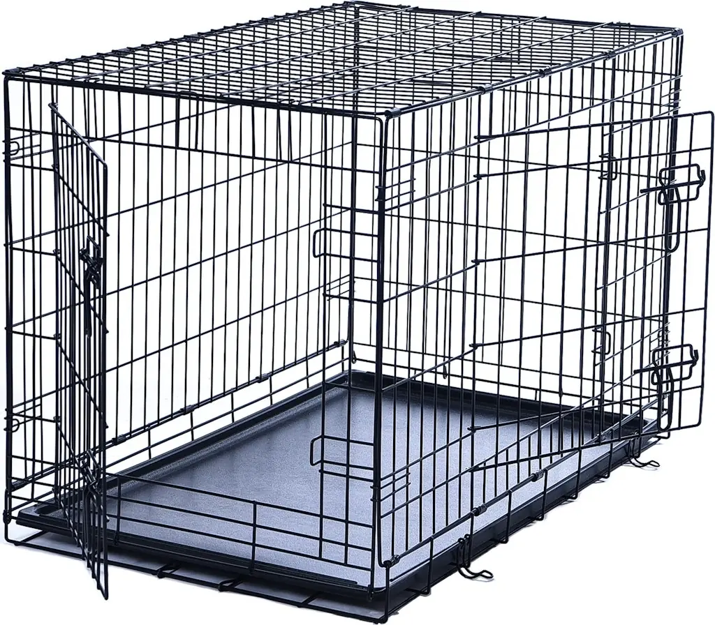 Max & Marlow 36" Double-Door Foldable Metal Wire Dog Crate