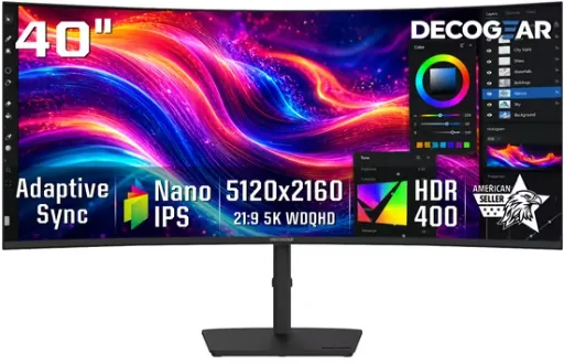 Deco Gear 40" Curved Ultrawide IPS Monitor 5K2K