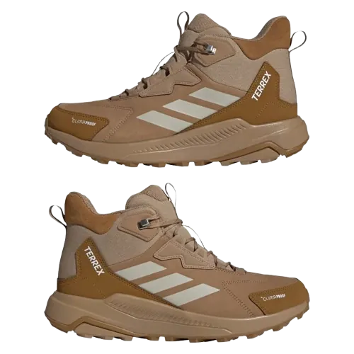 adidas Men's Terrex Anylander Leather Climaproof Mid Hiking Shoes