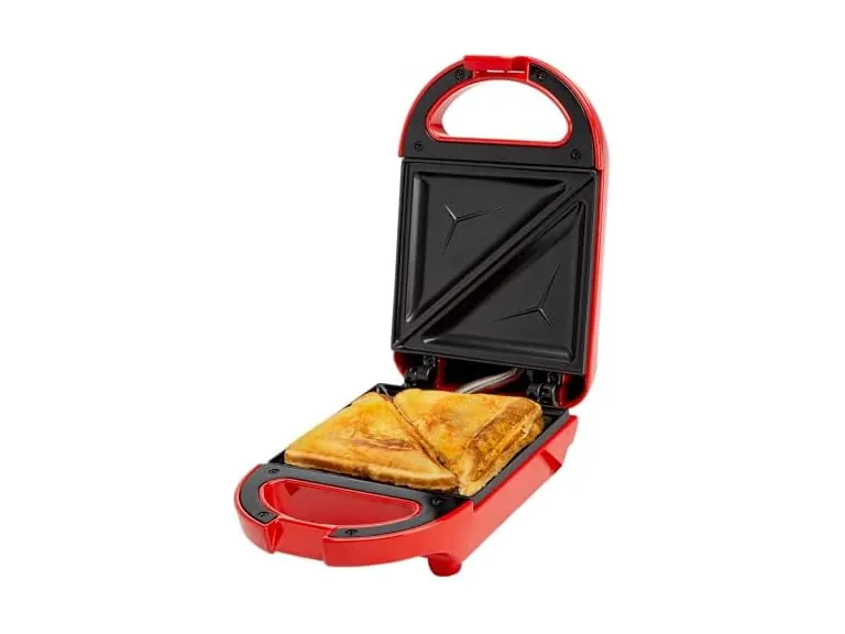 Tasty 600W Mini Sandwich Maker w/ Dual-Sided Nonstick Cooking Surface