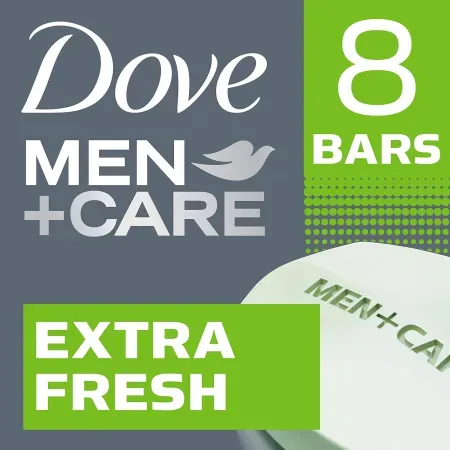 8-Pack 3.75oz DOVE MEN + CARE Hands & Body + Face + Shave Bar