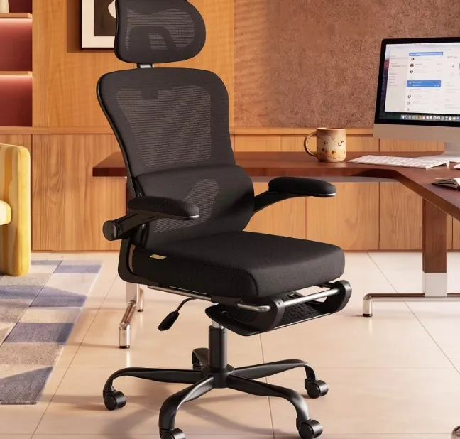 Pinmoco Ergonomic Office Chair with Footrest