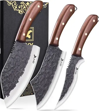 3-Piece OYY Hand Forged Butcher Knife Set