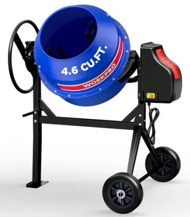 WORKPRO 4.6 Cu.Ft. Electric Cement Mixer
