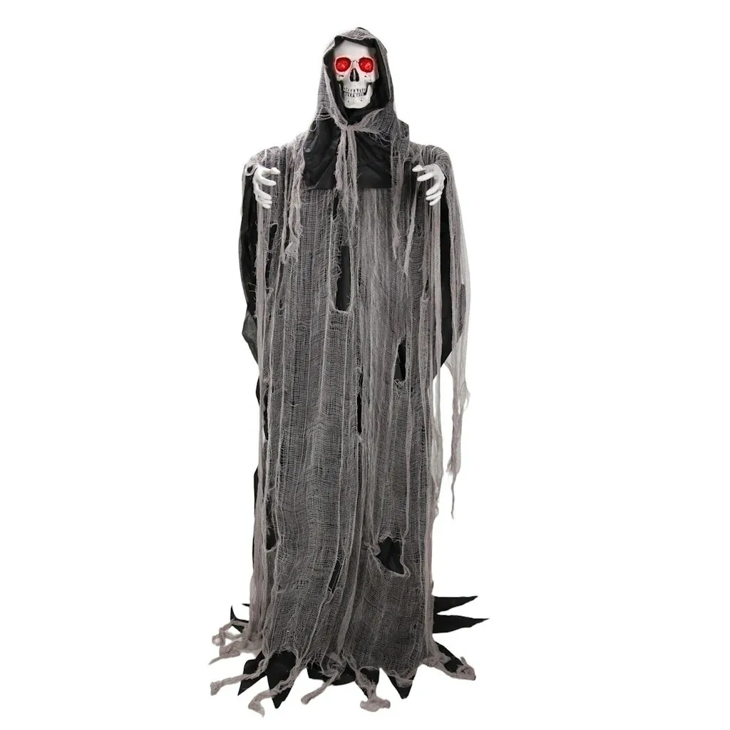 Haunted Hill Farm 7.1-Foot Reaper Halloween Animatronic