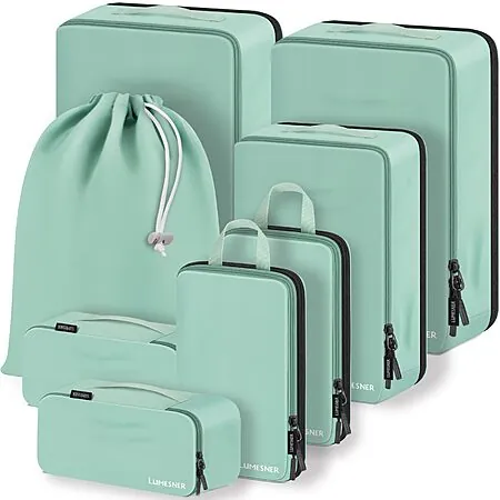 8-Pk Lumesner Travel Compression Packing Cubes (Various Colors)