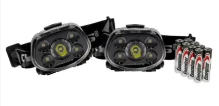 2-Pack Cyclops Force 350-Lumen Headlamps w/ 8 AAA Batteries