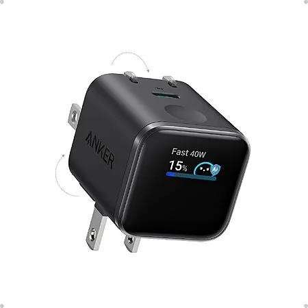 Prime Members: Anker Nano 45W USB-C Smart Display GaN Wall Charger (various)