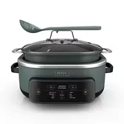 Ninja 8-in-1 PossibleCooker Plus 7.5 Qt Multi-Cooker, Slow Cooker, Steamer, Dutch Oven, MC2000 Sage Green