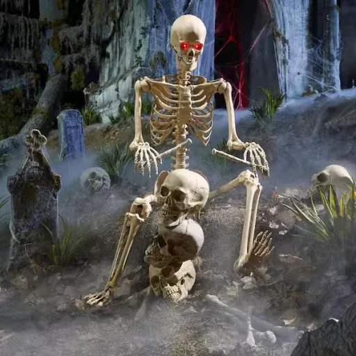 5' LED Pose-N-Stay Skeleton
