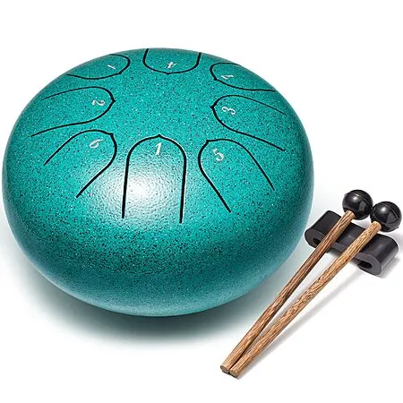 6" Lronbird Steel Tongue Rain Drum Musical Instrument w/ 8 Notes (Various)