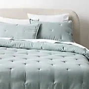 CB2 Sena Organic Cotton Sateen Full/Queen Quilt