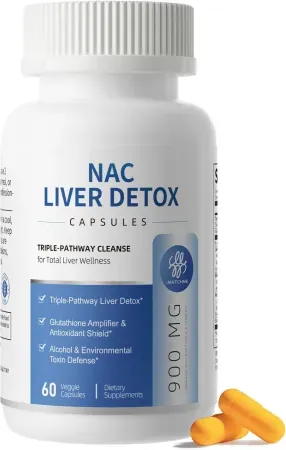 60-Count iMATCHME NAC 900mg Liver Support Supplement Capsules