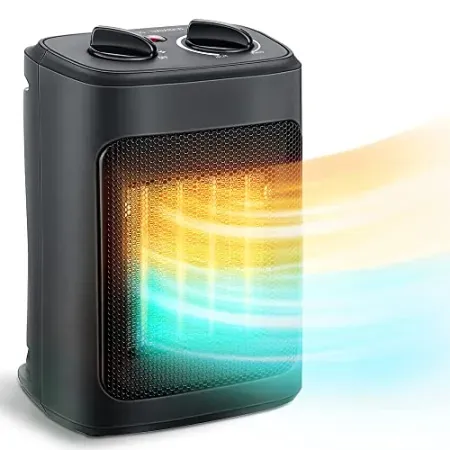 KopBeau 1500W Electric Portable Tower Heater w/Thermostat & Timer