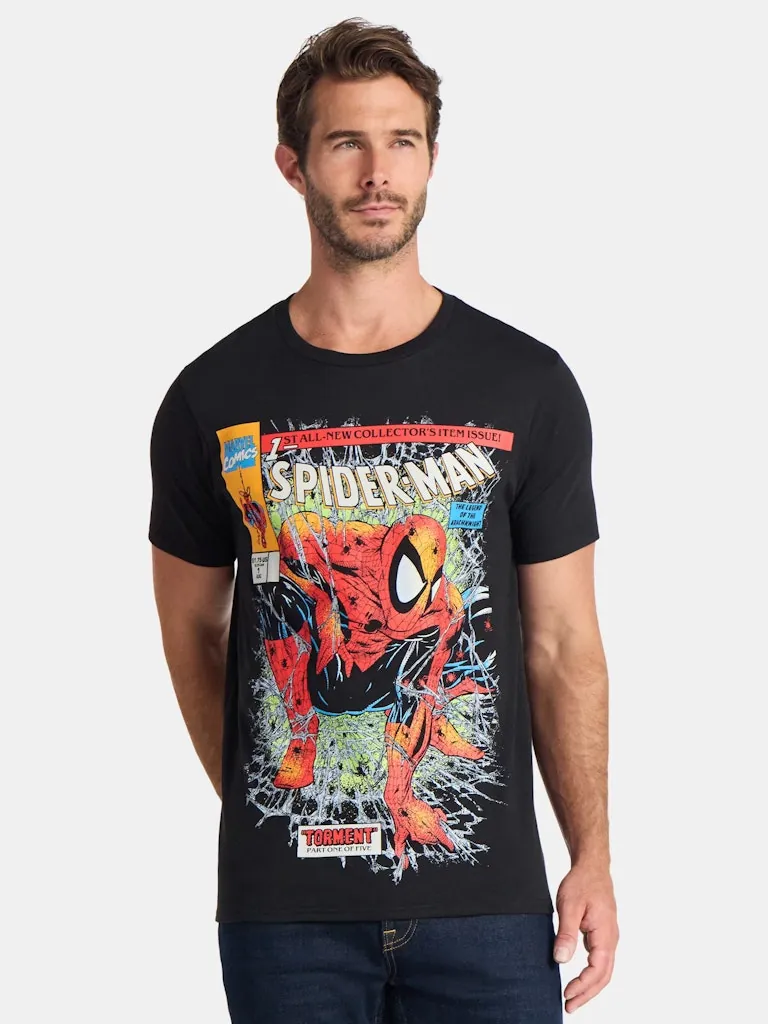 Spider-Man Men's & Big Men's Spidey Crawl Graphic Tee
