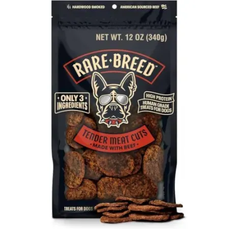 Rare Breed Grain-Free & Human Grade Soft Beef Dog Treats (12 oz)