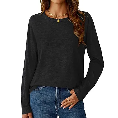 GKBK Women's Crew Neck Long Sleeve Tee (various)