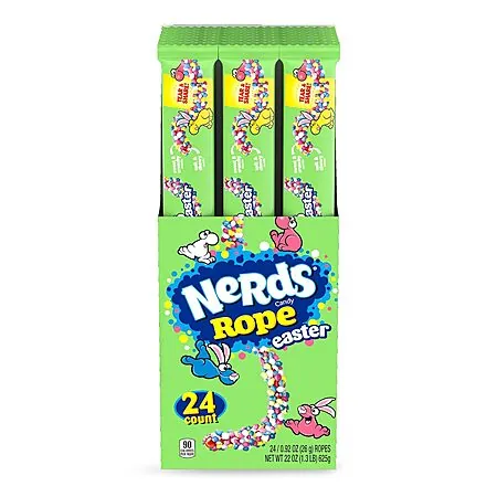 24-Pk 0.92-Ounce Nerds Hoppin' Rope Easter Candy