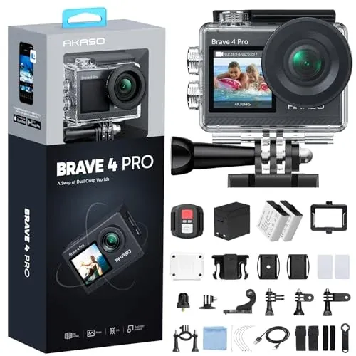 AKASO Brave 4 Pro Action Camera 4K 30fps 20MP