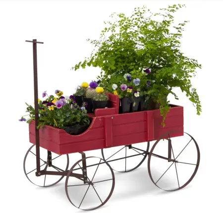 Shine Company Decorative Wagon Garden Planter