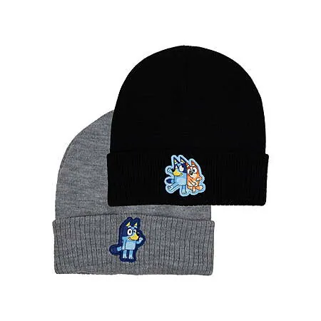 2-Pk Bluey Men's Beanie Hat Set
