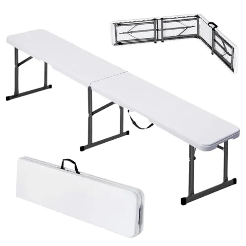 VEVOR Plastic Folding Bench 6ft