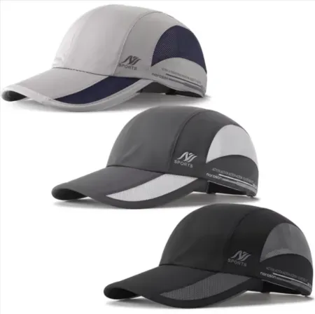 3-Pack Bocaoying Quick-Dry Baseball Caps
