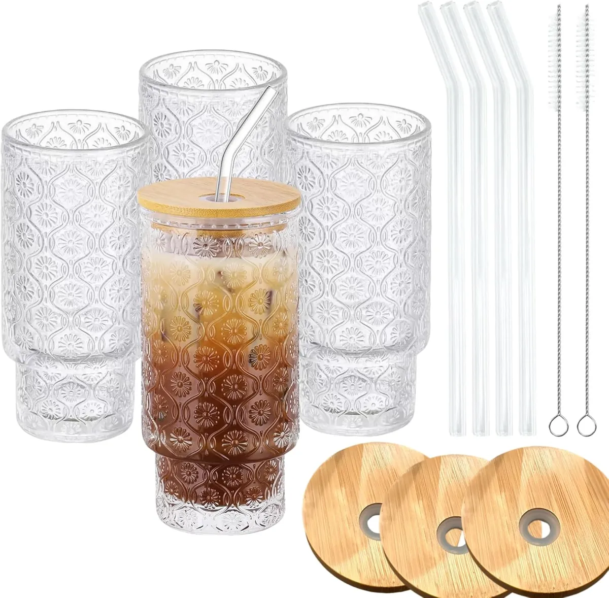 Glass Tumbler 4-Pack 11oz
