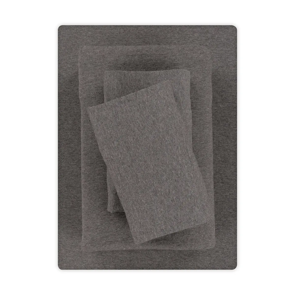 Mainstays Cotton Rich Extra Soft Jersey Bed Sheet Set, Queen, 4 Pieces