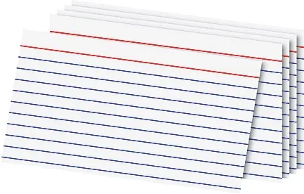Office Depot Brand Index Cards, 3" x 5", Ruled, White, 100 Count