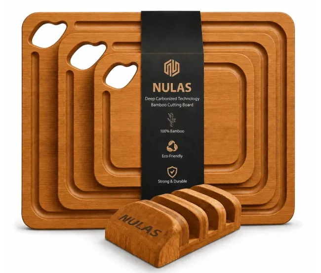 Nulas 4-Piece Wood Cutting Board Set