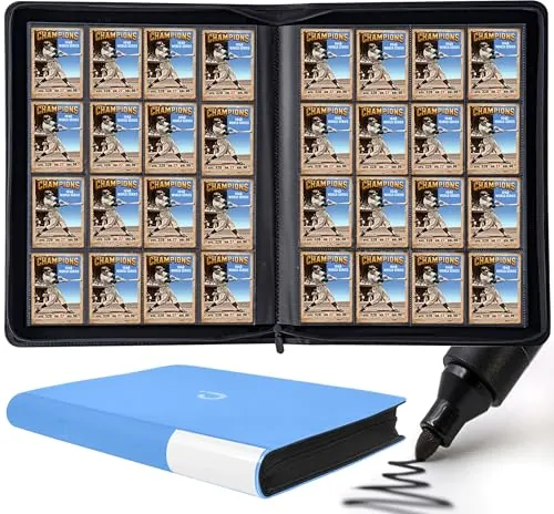 1408-Card 16-Pocket Ringless Trading Card Binder Album