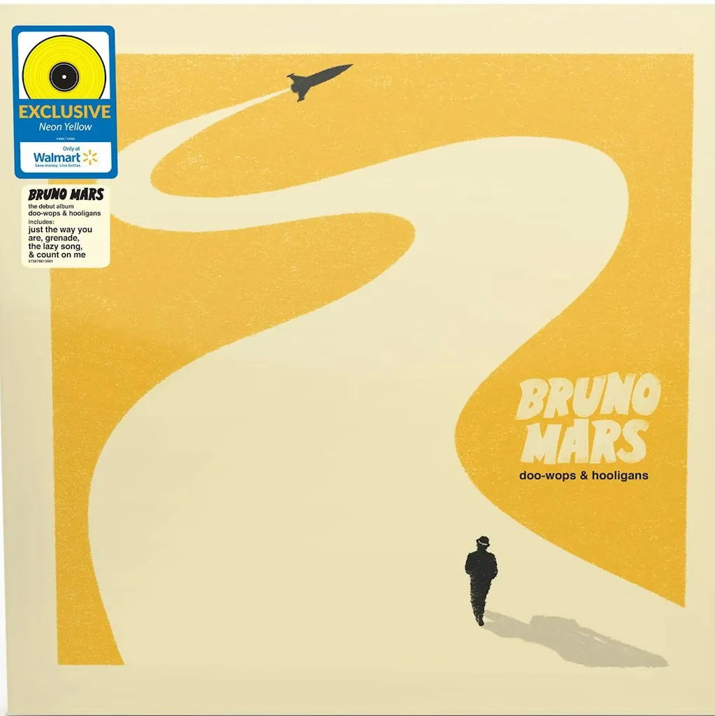 Bruno Mars Doo-Wops & Hooligans Neon Yellow Walmart Exclusive Vinyl
