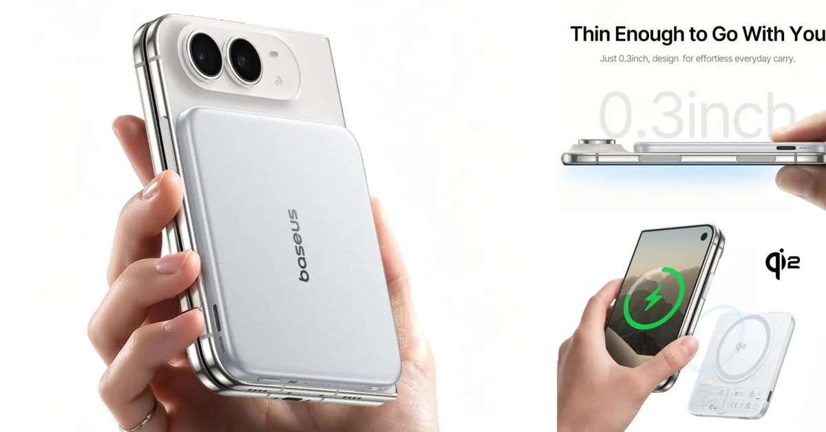 Baseus just launched the nicest Qi2 iPhone Duo MagSafe power bank yet [Launch deal]